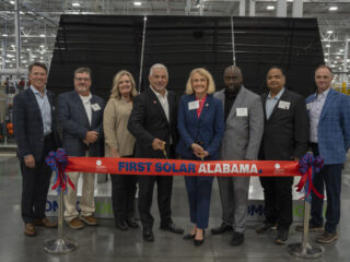 First Solar inaugurates $1.1 billion solar panel manufacturing facility in Trinity, Alabama