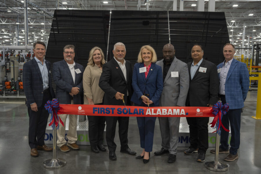 First Solar inaugurates $1.1 billion solar panel manufacturing facility in Trinity, Alabama