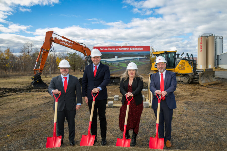 SIMONA AMERICA Industries breaks ground on $25 million expansion at Archbald, Pennsylvania thermoplastics facility