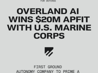 Overland AI awarded $20 million contract to produce autonomous ground vehicles for U.S. Marine Corps