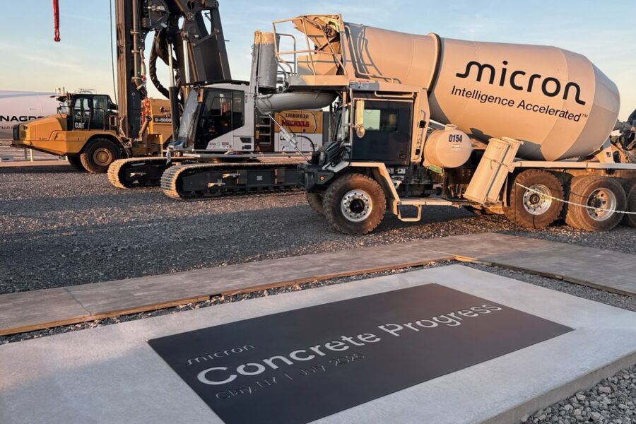 Micron pours concrete at New York fab, raises U.S. investment total to $250 billion