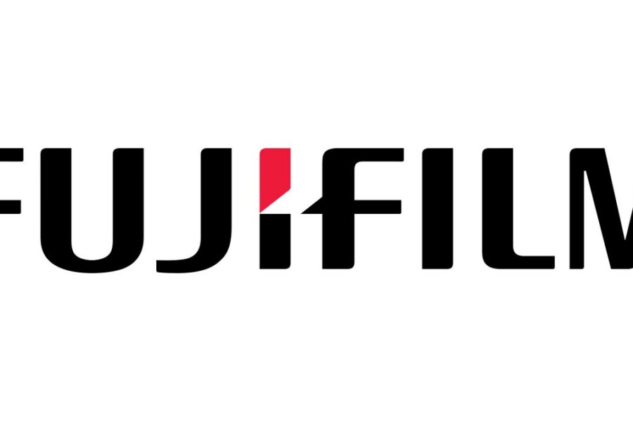 Company logo: Fujifilm logo